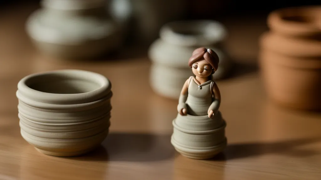 Sellado de una figura de barro con barniz antes de aplicar la silicona.