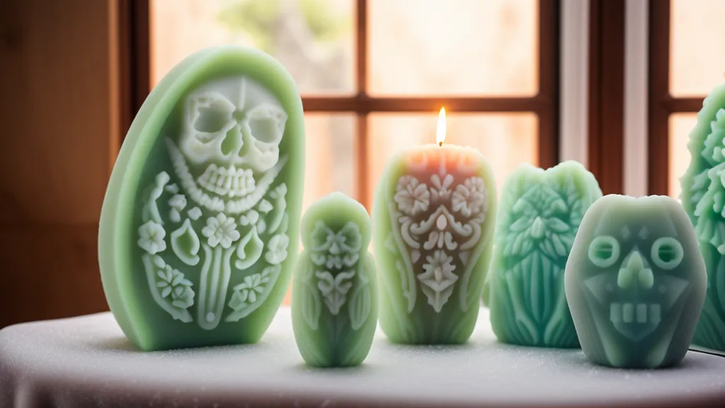 Molde de silicona artesanal para velas con formas personalizadas
