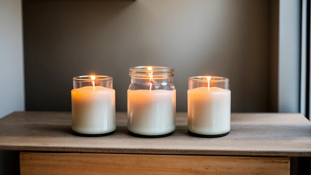 Frascos de vidrio para velas y material de embalaje que suma peso en los envíos