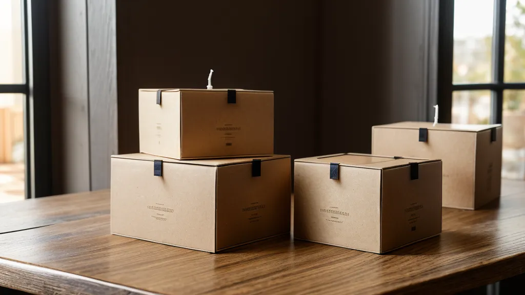 Paquetes de velas artesanales pesados y listos para enviar al cliente