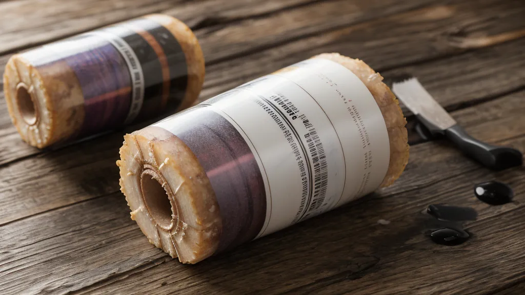 Comparación entre etiqueta de inyección de tinta manchada y etiqueta térmica resistente al aceite